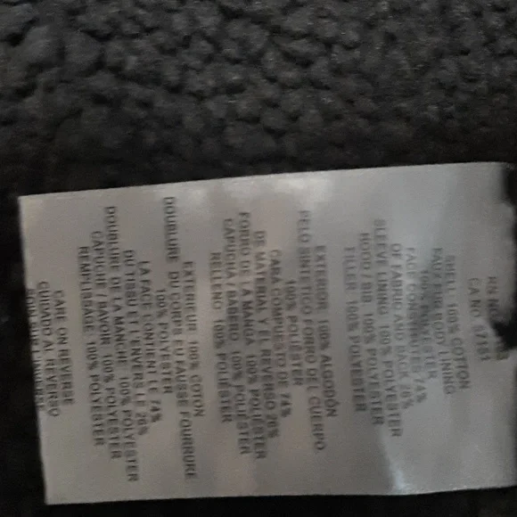 NWOT Men's Levi's Washed Cotton Sherpa-Lined Hooded Jacket. Size Large. - Picture 5 of 8